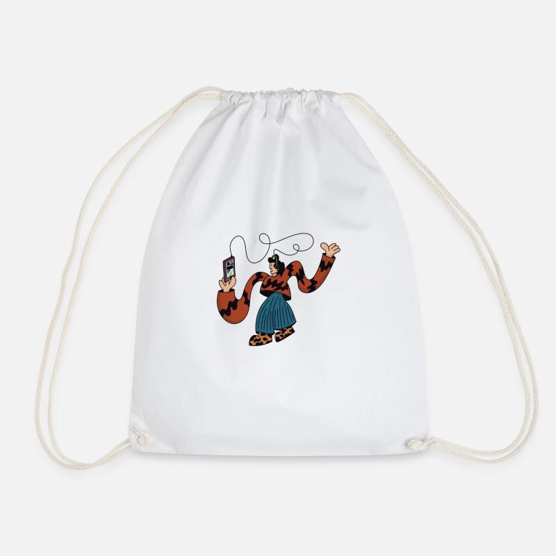 Teenager - Drawstring Bag - white