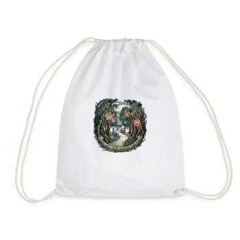 Not all who wander are lost - Drawstring Bag - white - Front
