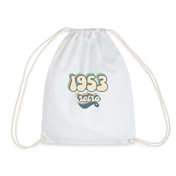 1953 Retro Geschenkidee - Turnbeutel - Weiß - Vorne