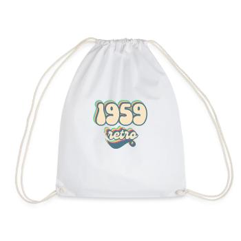 1959 Retro Geschenkidee - Turnbeutel - Weiß - Vorne