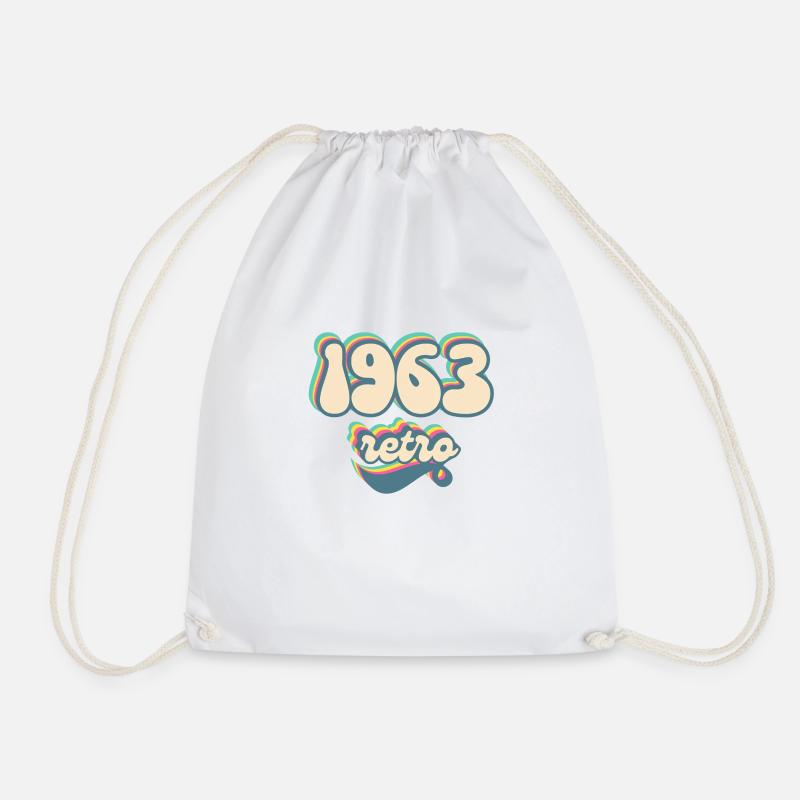 1963 retro idée cadeau - Sac de sport léger - blanc
