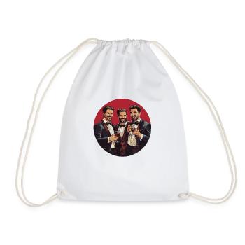 Celebrate in style with your best friends - Drawstring Bag - white - Front