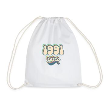1991 retro idée cadeau - Sac de sport léger - blanc - Devant