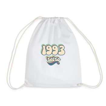 1993 Retro Geschenkidee - Turnbeutel - Weiß - Vorne