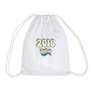 2016 retro idée cadeau - Sac de sport léger - blanc - Devant