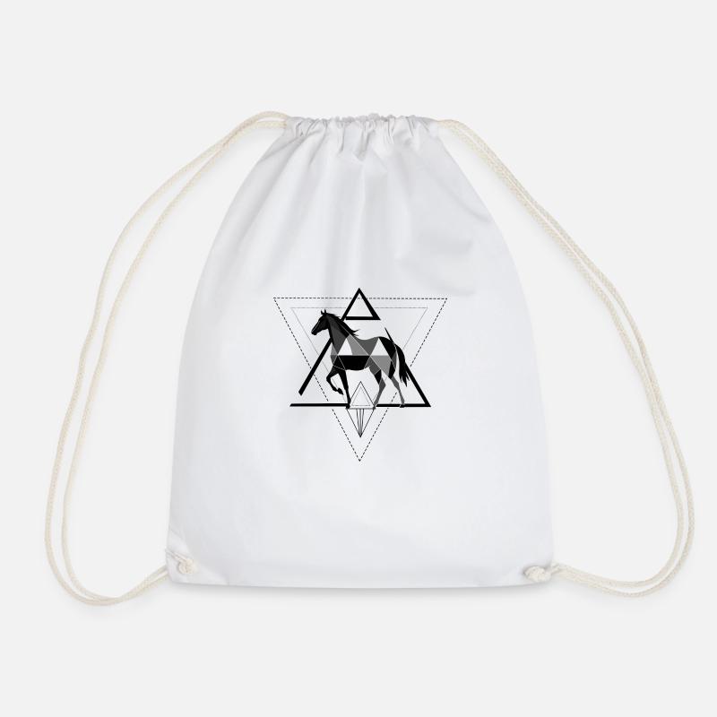Cheval - Sac de sport léger - blanc