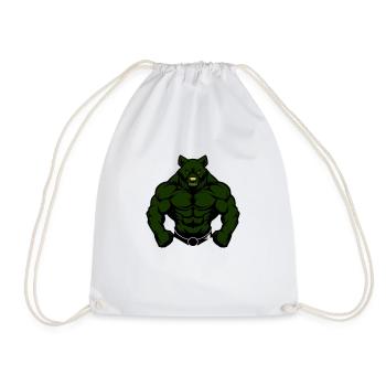 Bear Comic Fit - Drawstring Bag - white - Front