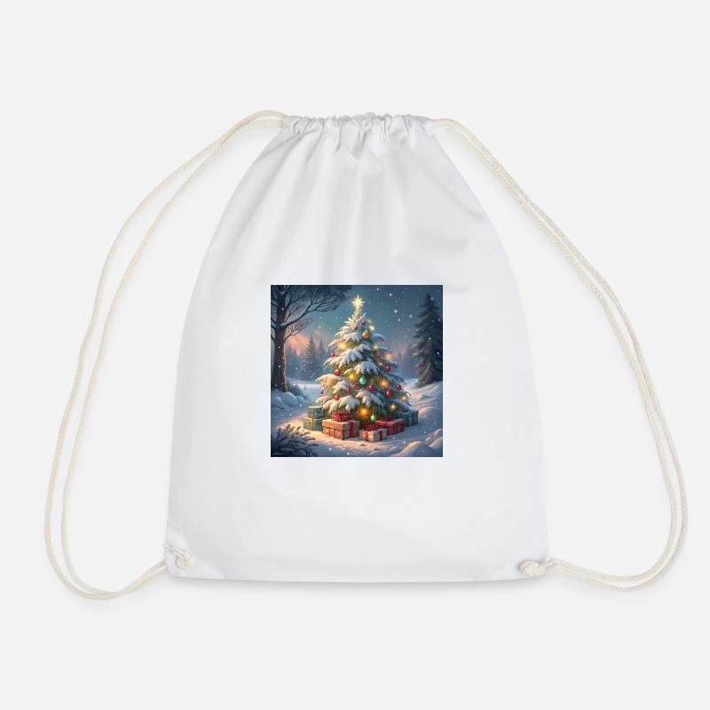 Weihnachtsbaum - Turnbeutel - Weiß
