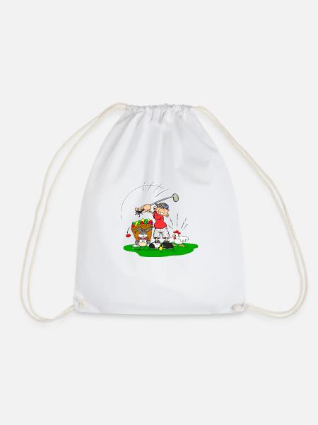 Golfer - Turnbeutel - Weiß