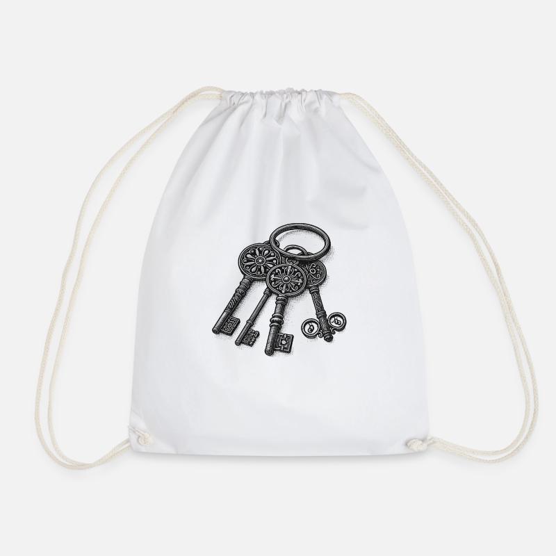 Trousseau de clés - Sac de sport léger - blanc