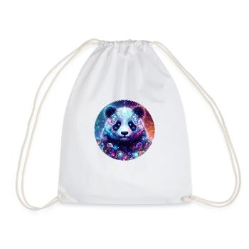 Panda fractal - Sac de sport léger - blanc - Devant