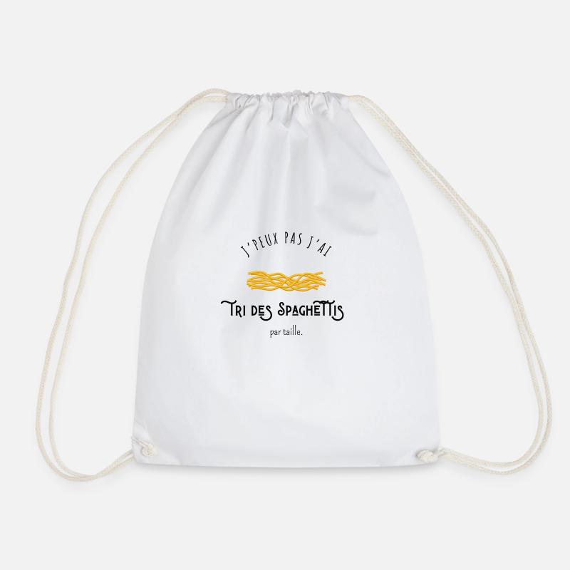 J’peux pas j’ai tri des spaghettis par taille - Sac de sport léger - blanc