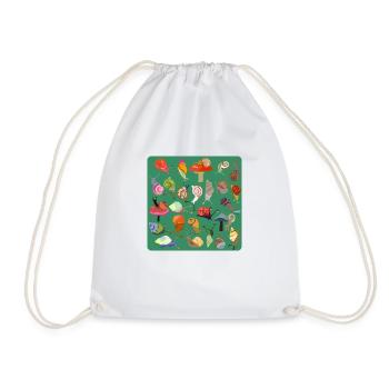 Bouquet d’escargots - Sac de sport léger - blanc - Devant