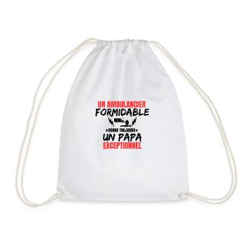 PAPA AMBULANCIER - Sac de sport léger - blanc - Devant