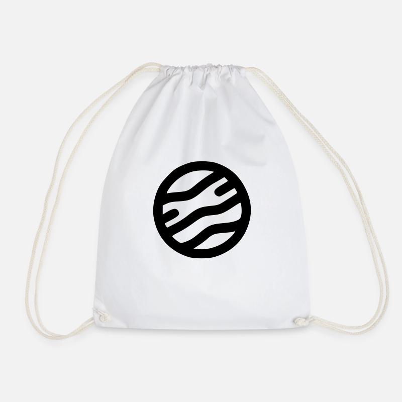Planet - Drawstring Bag - white
