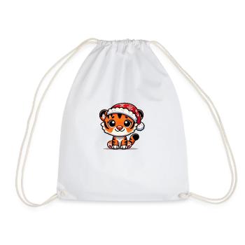 Noël du tigre - Sac de sport léger - blanc - Devant