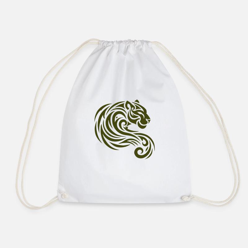 Panther Tribal - Turnbeutel - Weiß