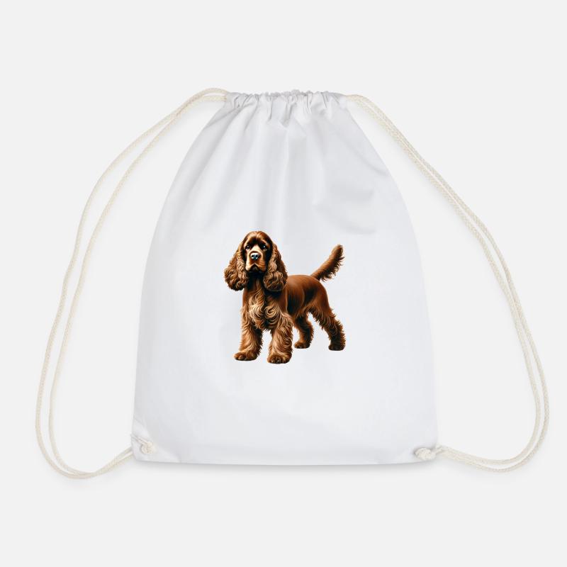 Cocker - Drawstring Bag - white