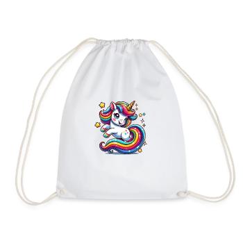 Unicorn - Turnbeutel - Weiß - Vorne