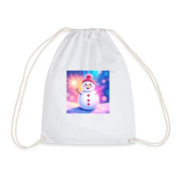Mignon bonhomme de neige - Sac de sport léger - blanc - Devant