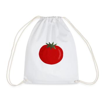 tomato - Drawstring Bag - white - Front