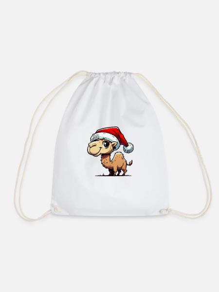 Kamel Christmas - Turnbeutel - Weiß