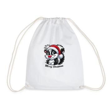 Noël Skunk - Sac de sport léger - blanc - Devant