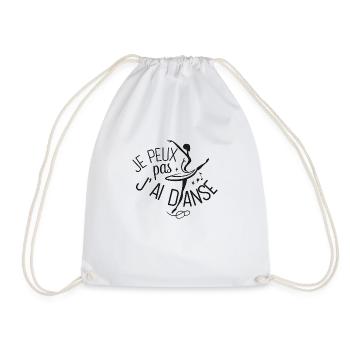 Je peux pas j'ai danse - Sac de sport léger - blanc - Devant