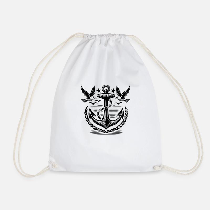 Logo de l’ancre Seagulls - Sac de sport léger - blanc
