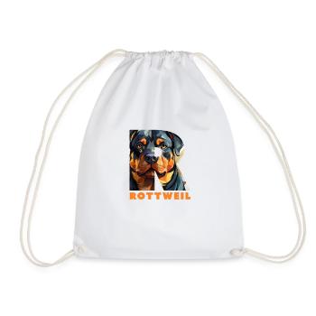 Rottweiler1 - Turnbeutel - Weiß - Vorne