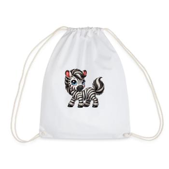 Enfant zèbre - Sac de sport léger - blanc - Devant