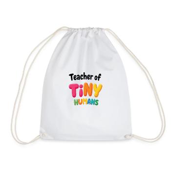 Teacher of Tiny Humans - Grundschullehrer - Drawstring Bag - white - Front