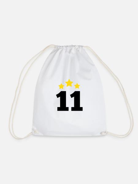 11 Jahre Stern - Geschenk zum 11. Jubiläum - Turnbeutel - Weiß