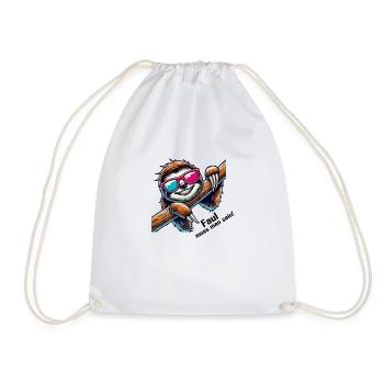 lunettes de soleil paresseuses - Sac de sport léger - blanc - Devant