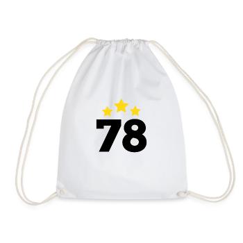 78 ans étoile - cadeau 78e anniversaire - Sac de sport léger - blanc - Devant
