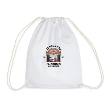 je peux pas j'ai studio avec Bieber - Sac de sport léger - blanc - Devant