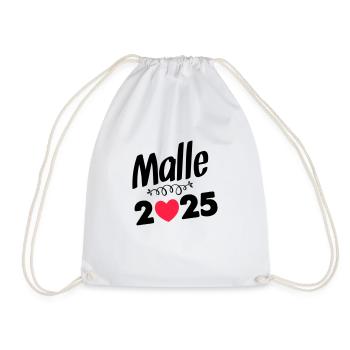 malle 2025 - Turnbeutel - Weiß - Vorne