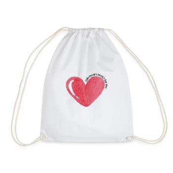 Self Love - Drawstring Bag - white - Front