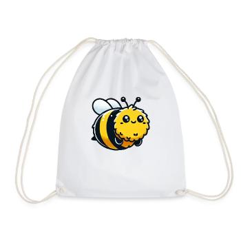 hummel biene - Turnbeutel - Weiß - Vorne