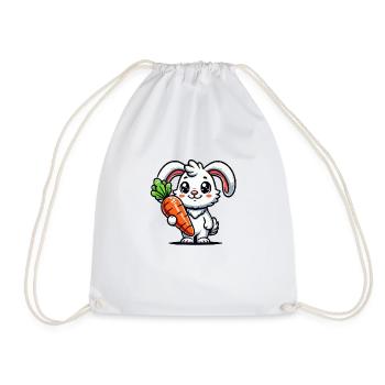 hase rabbit comic - Turnbeutel - Weiß - Vorne