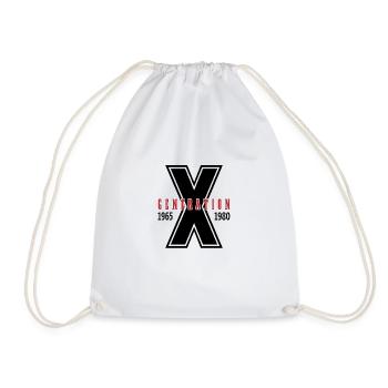Generation X 1965-1980 - Drawstring Bag - white - Front