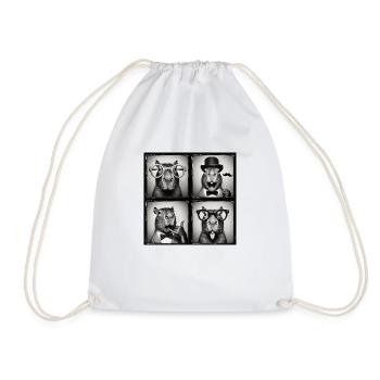 Cadeau de la boîte photo Lusitges Capybara - Sac de sport léger - blanc - Devant