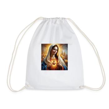 Stechpalme Maria Maria Madonna Mariana Jungfrau Maria Heilig - Turnbeutel - Weiß - Vorne