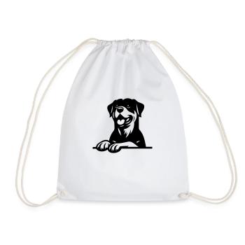 Rottweiler - Sac de sport léger - blanc - Devant