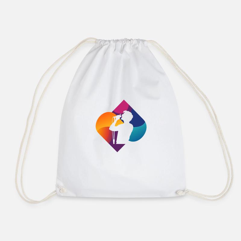 Vocal Voice Tenor - Drawstring Bag - white