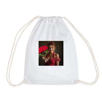 Bouquet vintage Pin-up Rose - Sac de sport léger - blanc - Devant