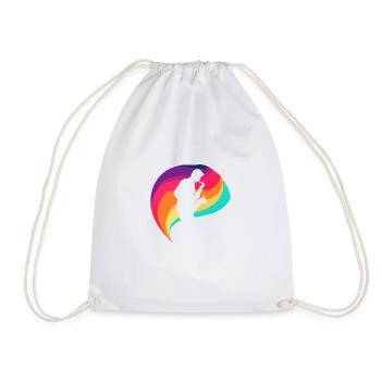 Wind Instrument Saxophonist Saxophone - Drawstring Bag - white - Front