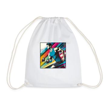 Homme sportif - Sac de sport léger - blanc - Devant