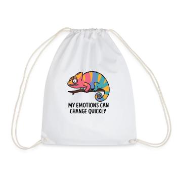 Émotions caméléon colorées - Sac de sport léger - blanc - Devant