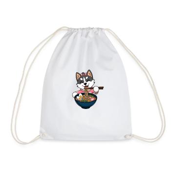 Ramen Husky - Sac de sport léger - blanc - Devant